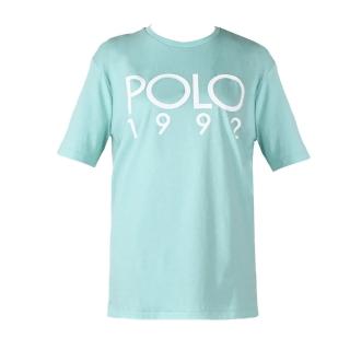 【RALPH LAUREN】POLO膠字圓領短袖T恤(薄荷綠)