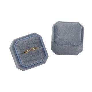 【AndyBella】精緻八邊形戒指盒-香檳藍(戒指盒;求婚盒)