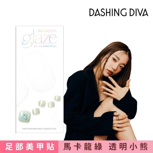 【DASHING DIVA】glaze足部凝膠美甲貼(馬卡龍綠薄荷小熊)