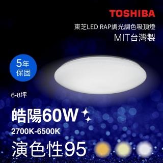 【TOSHIBA 東芝】Toshiba 陽 60W LED 調光調色美肌吸頂燈