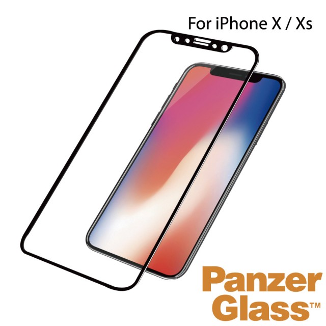 【PanzerGlass】iPhone X/XS 5.8吋 3D耐衝擊高透鋼化玻璃保護貼(黑)