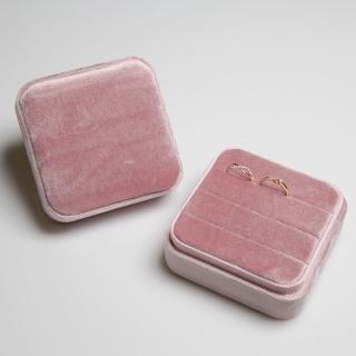 【AndyBella】旅行戒指收納盒-粉色(戒指盒;戒指收納盒;旅行珠寶盒)