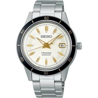 【SEIKO 精工】presage 60年代復古機械腕錶 母親節(4R35-05A0S/SRPG03J1)