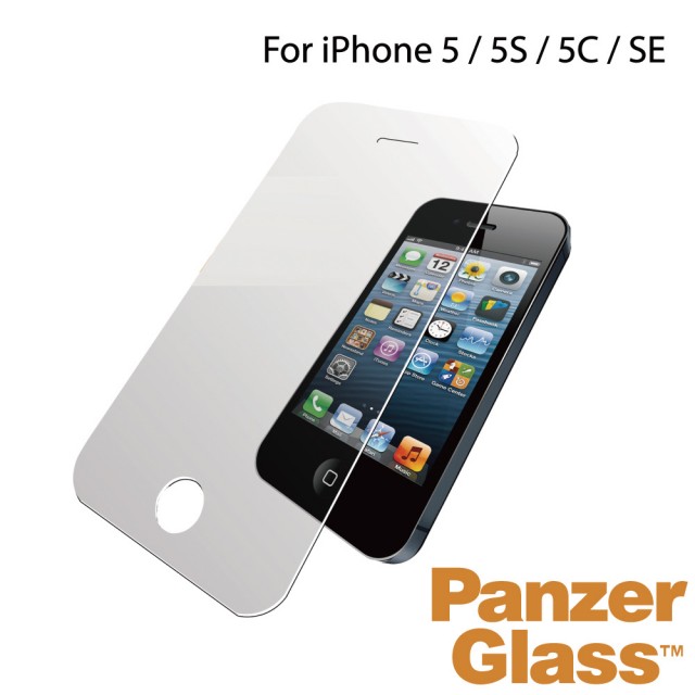 【PanzerGlass】iPhone 5/5s/5C/SE 4吋 小版耐衝擊高透鋼化玻璃保護貼