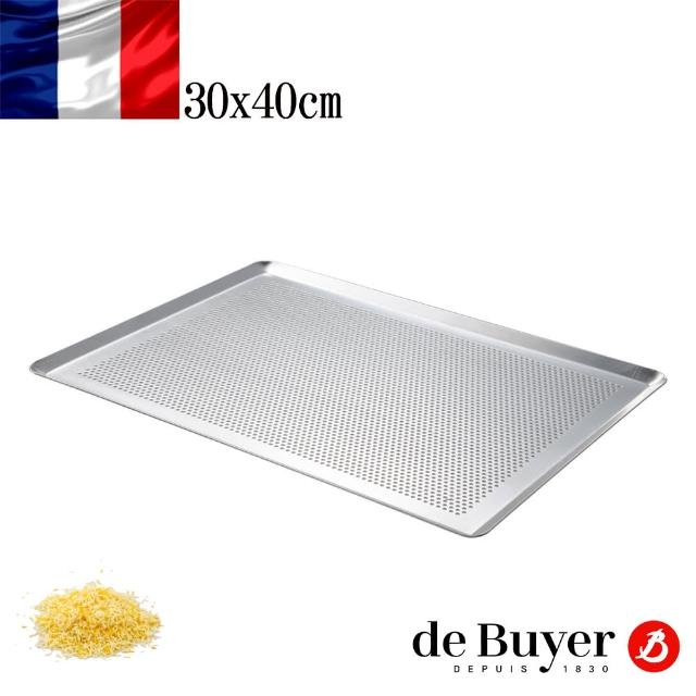 【de Buyer 畢耶】鋁製氣孔導角淺烤盤40x30cm(需搭配烘焙紙、墊)