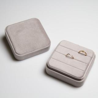 【AndyBella】旅行戒指收納盒-灰色(戒指盒;戒指收納盒;旅行珠寶盒)