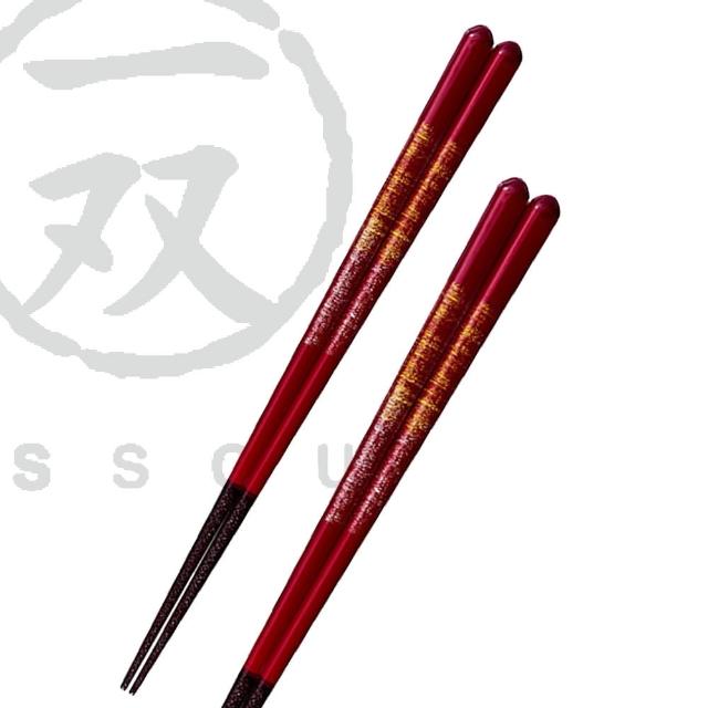 【TACHIKICHI 橘吉】紅色古賀筷子21cm(日本知名若狹塗)