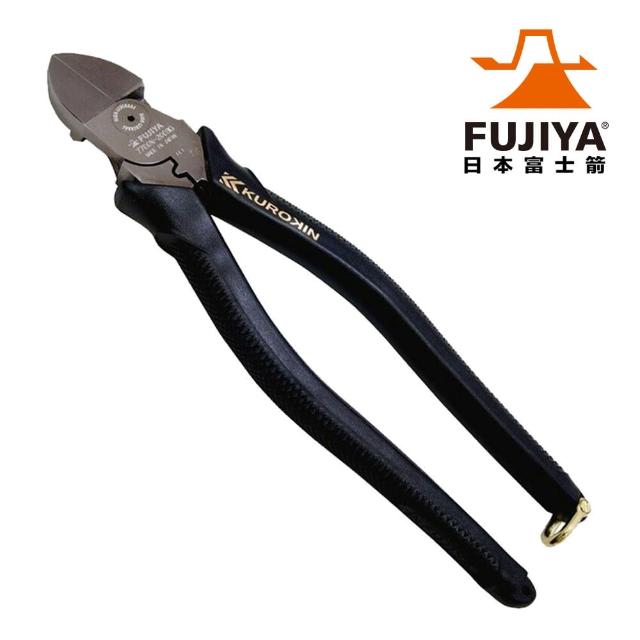 【FUJIYA日本富士箭】強力型斜口鉗-偏芯薄刃-200mm-黑金(7700N-200BG)