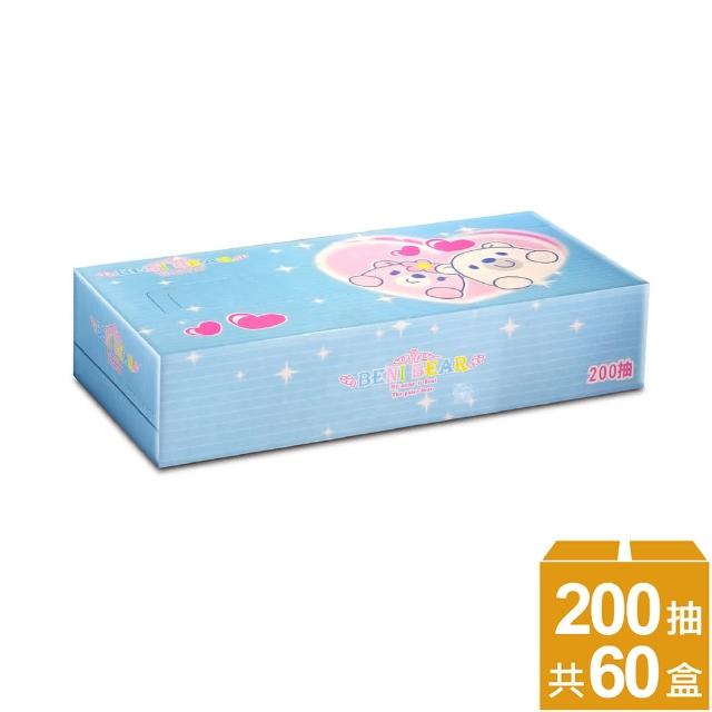 【Benibear 邦尼熊】日式盒裝面紙(200抽60入/箱)