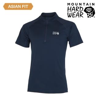 【Mountain Hardwear】Estero Short Sleeve Zip T 彈性快乾短袖拉鍊排汗衣 男款 海軍藍 #OE1249