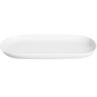 【EXCELSA】White白瓷淺餐盤 長30cm(餐具 器皿 盤子)