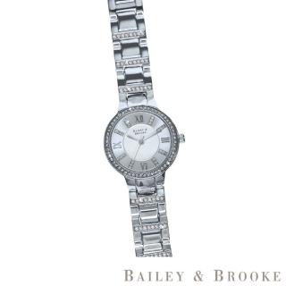 【Bailey & Brooke】限量2折 愛爾蘭精品 頂級水晶鑽手錶 全新專櫃展示品(116436)