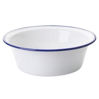【IBILI】寬底琺瑯餐碗 藍20cm(飯碗 湯碗)