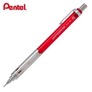 【Pentel 飛龍】GRAPHGEAR 300 製圖鉛筆 0.5 紅