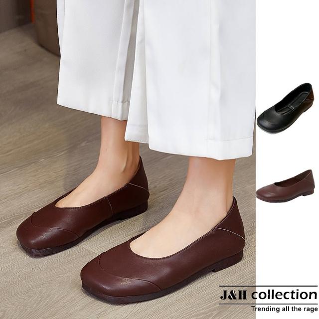 【J&H collection】舒適輕便軟底軟面平底鞋(現+預  黑色 / 棕色)