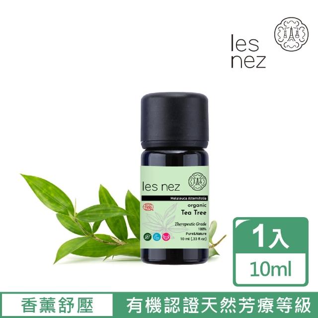 【Les nez 香鼻子】天然單方有機認證 茶樹純精油 10ML(天然芳療等級)