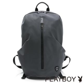 【PLAYBOY】後背包 Lightweight系列-行李箱搭配(灰色)