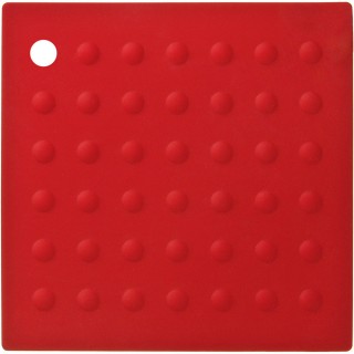 【Premier】Zing方形矽膠隔熱墊 紅(桌墊 鍋墊 餐墊 耐熱墊 杯墊)