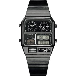 【CITIZEN 星辰】ANA-DIGI TEMP日本限量風格金屬電子錶(JG2105-93E)