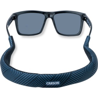 【CARSON 卡薾紳】漂浮眼鏡帶 斜紋藍(SUP立槳 衝浪 浮潛 海邊泳池 水上運動)