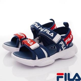 【童鞋520】FILA童鞋-運動涼鞋(2-S427V-123白藍紅-16-22cm)