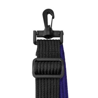 【AOU 微笑旅行】YKK扣具 輕量活動式強化耐重背帶 側背帶 公事包背帶 尼龍背帶 黑配紫 03-007D10