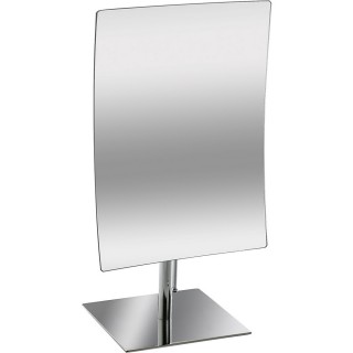 【VERSA】簡約方形高腳桌鏡 銀(鏡子 化妝鏡)