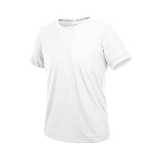 【HODARLA】ZERO DRY男女款機能排汗棉短袖T恤-台灣製 抗UV 反光 上衣 慢跑 白(3158401)