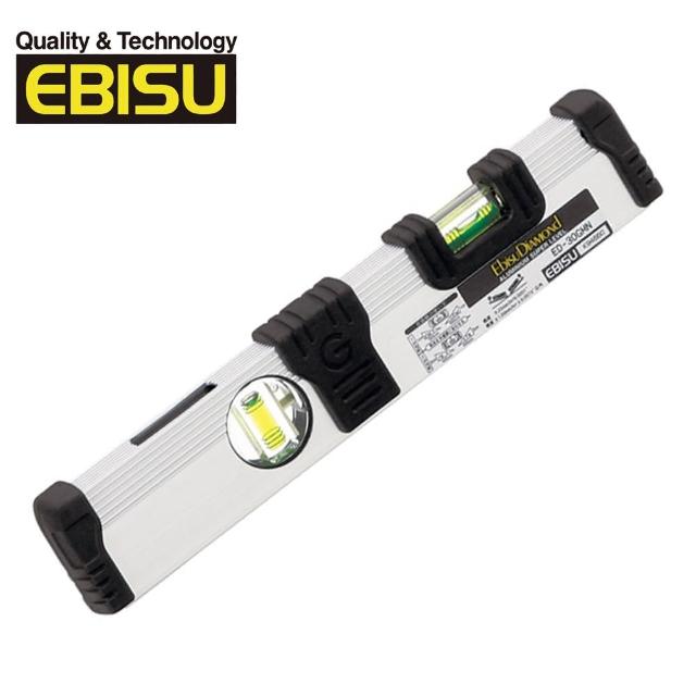 【EBISU】G 耐衝擊水平尺 -有磁-300mm(ED-30GMN-12)