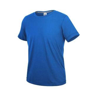 【HODARLA】ZERO DRY男女款機能排汗棉短袖T恤-台灣製 抗UV 反光 上衣 慢跑 寶藍(3158404)