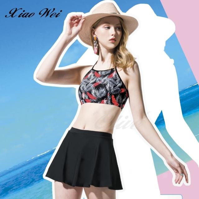【梅林品牌】流行大女二件式比基尼裙款泳裝(NO.M04248)