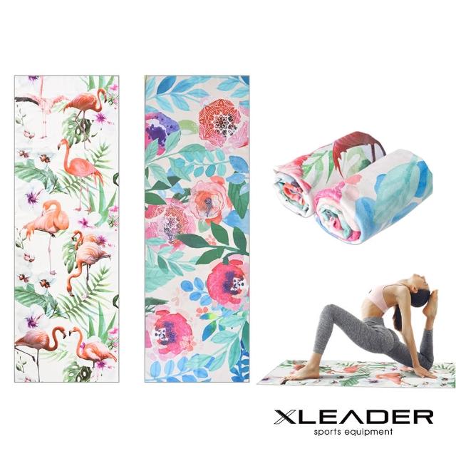 【Leader X】抗菌雙面絨 速乾防滑瑜珈鋪巾(2色任選)
