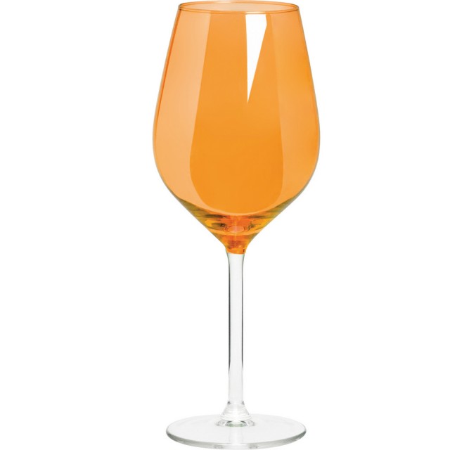 【EXCELSA】波爾多紅酒杯 橘500ml(調酒杯 雞尾酒杯 白酒杯)