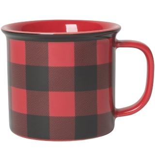 【NOW】Heritage馬克杯 紅黑格(水杯 茶杯 咖啡杯)