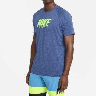 【NIKE 耐吉】Nike Heather Sunset 男 T恤 短袖 防曬衣 抗UV 運動 舒適 藍(NESSB660-494)