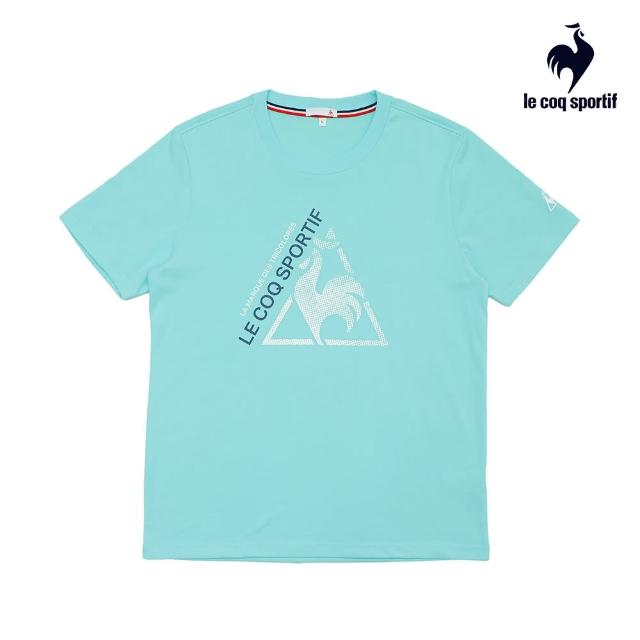 【LE COQ SPORTIF 公雞】短袖T恤 中性-貝殼綠-LON2381041