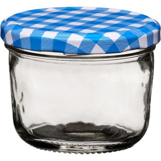 【Premier】旋蓋玻璃收納罐 藍200ml(收納瓶 儲物罐 零食罐)