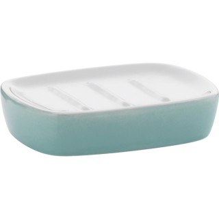【KELA】Landora陶製肥皂盒 藍綠(肥皂架 香皂碟 皂盒)