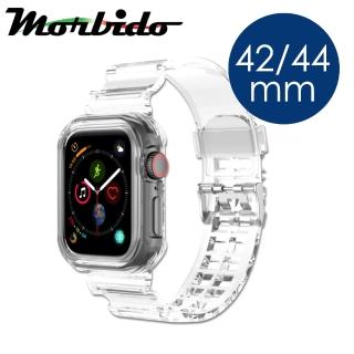 【Morbido蒙彼多】Apple Watch 42/44mm 經典透明 一體成型運動錶帶