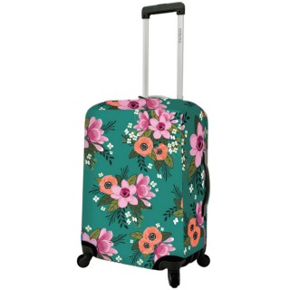 【DQ】24吋行李箱套 花漾綠(行李防塵袋 收納袋)