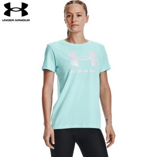 【UNDER ARMOUR】UA 女 Training Graphics短T-Shirt_1356305-441(水藍)