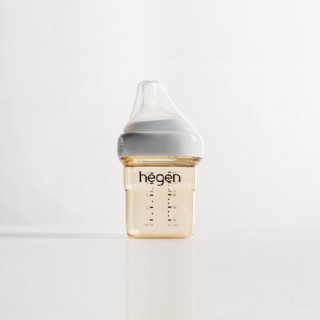 【hegen】金色奇蹟PPSU多功能方圓型寬口奶瓶 150ml(搭配慢速奶嘴)