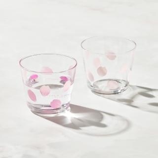 【有種創意食器】日本富硝子 - 變色自由杯 - 吉野櫻花雨 - 雙件組(220ml)