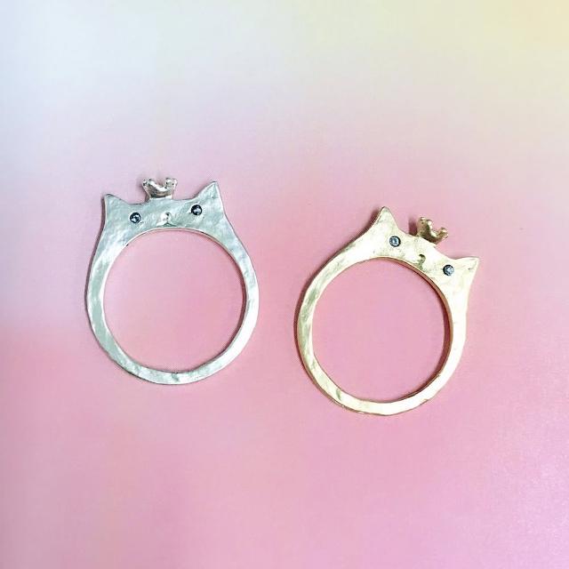 【Luccica】貓咪國度王子與公主戒指(日本品牌)