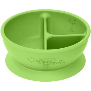 【green sprouts 小綠芽】超防滑寶寶學習吃飯矽膠學習餐碗_草綠(GS152303-2)