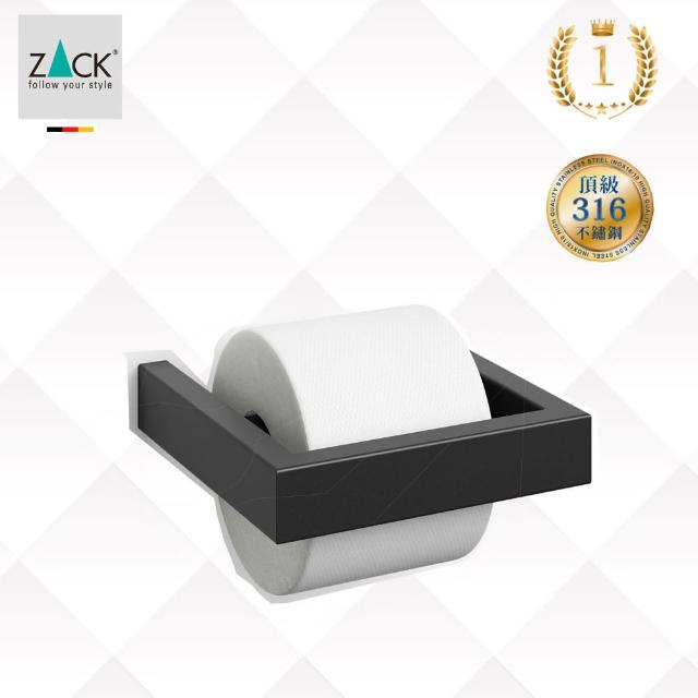 【ZACK】捲筒衛生紙架-啞光黑(316不鏽鋼-ZK-L40576)