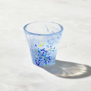 【有種創意食器】日本富硝子 - 手作浮世自由杯 - 江戶藍(170ml)