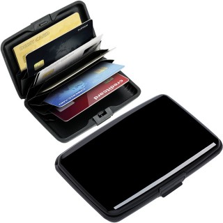 【REFLECTS】RFID硬殼防護證件卡片盒 黑(卡片夾 識別證夾 名片夾 RFID辨識)