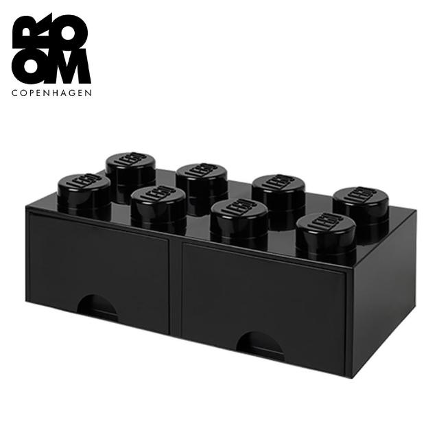 【Room Copenhagen】樂高 LEGO 八凸抽屜收納箱-黑色(40061733)