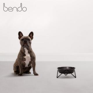 【Bendo】更潮狗碗 毛小孩 寵物碗 寵物碗架 霧面黑架+霧面黑碗 22cm